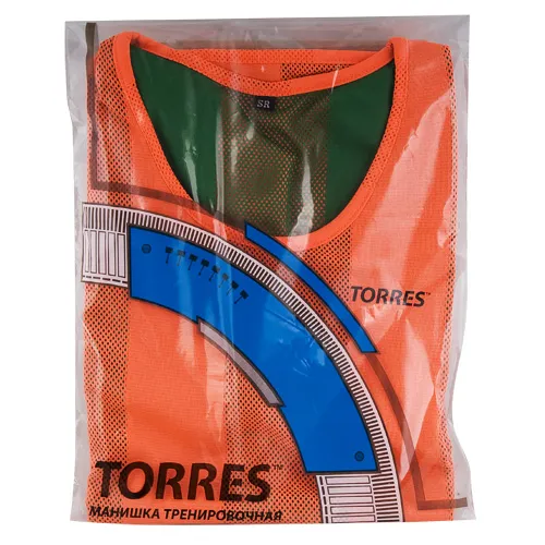 Манишка детская TORRES двухсторонняя, TR11949O/G, р.Jr, тренировочная, полиэстер, оранж-зелен за 1&nbsp;026.80 ₽ в Волгограде
