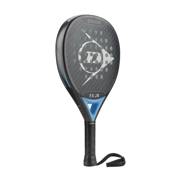 Ракетка для падела Dunlop FX Jr, 10370738, для юниоров, гибрид, графит, черно-голубой за 11&nbsp;019.40 ₽ в Волгограде