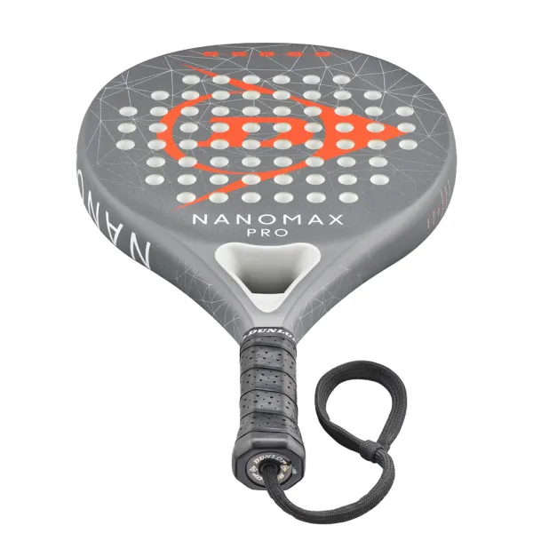 Ракетка для падела Dunlop Nanomax Pro, 10370739, для профессионалов, карбон,серо-оранжевый за 17&nbsp;248.20 ₽ в Волгограде