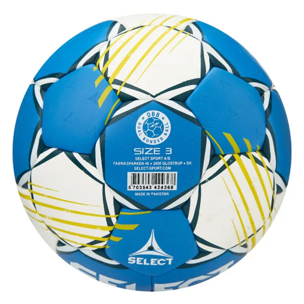 Мяч ганд. SELECT HB FORCE DB V25, 1622858205, Senior (р.3), EHF Appr,ПУ, гибр.сш., сине-белый за 8&nbsp;438.80 ₽ в Волгограде