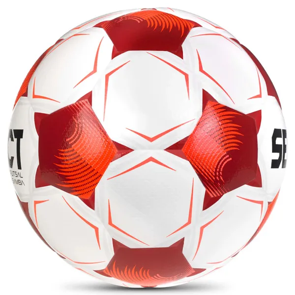 Мяч футзал. SELECT Futsal Samba v26, 1063471008, р.4,FIFA Basic, 32п, ТПУ, гибр.сш, бел-кр-черн за 5&nbsp;618.50 ₽ в Волгограде