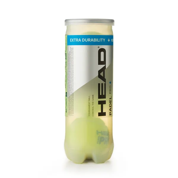 Мяч для падела HEAD Padel Pro+, 540203, уп.3 шт, FIP Approved, войлок,нат.резина,желтый за 933.30 ₽ в Волгограде