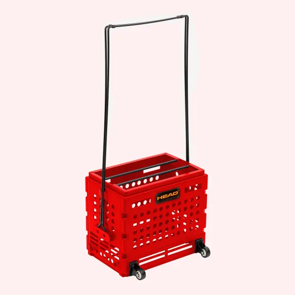 Корзина для теннисных мячей HEAD TM7003 RD, на 72 мяча, пластик, красный за 6&nbsp;942.80 ₽ в Волгограде