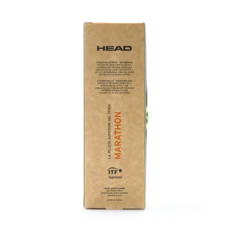 Мяч теннисный HEAD Marathon 3B, 578183, крафт. упак.3шт, без давления, фетр, нат.резина,желтый за 1&nbsp;055.70 ₽ купить в Волгограде