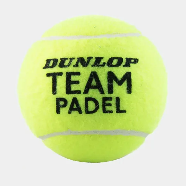 Мяч для падела Dunlop Team Padel, 601553, уп.3 шт, сукно, нат.резина,желтый за 1&nbsp;110.10 ₽ в Волгограде