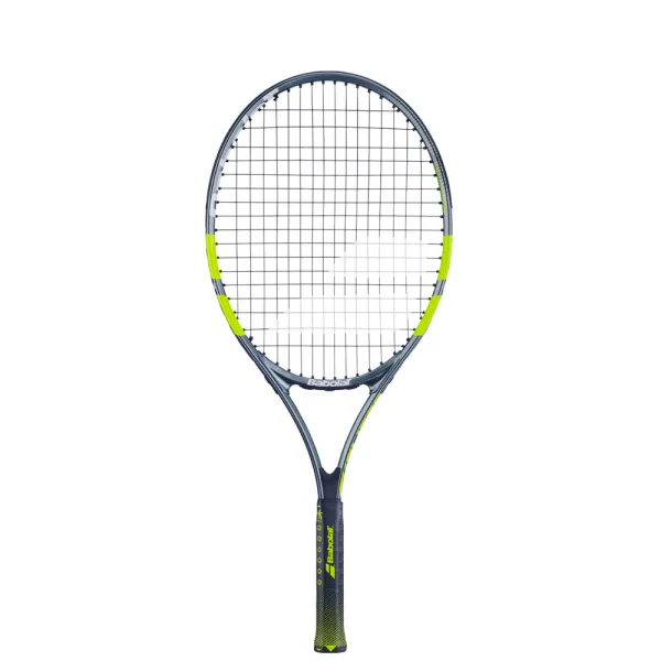 Ракетка б/т дет. BABOLAT Carlitos Jr 25 Gr00, 140524, для 8-10 лет, алюм, со струн, серо-салатовый