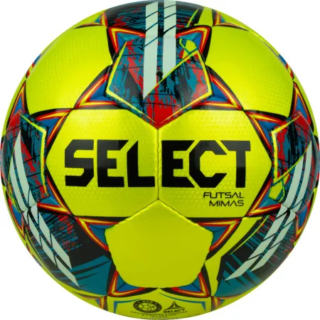 Мяч футзал. SELECT Futsal Mimas, 1053460550, р.4,FIFA Basic, 32 пан, гл.ПУ, руч.сш, жел-сине-красный за 6&nbsp;303.60 ₽ купить в Волгограде