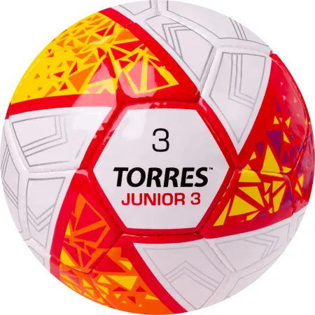 Мяч футб. TORRES Junior-3, F323803, р.3,глянц.ПУ, 4 сл, 32 п,руч.сш,бел-крас-жел за 2&nbsp;070.60 ₽ купить в Волгограде
