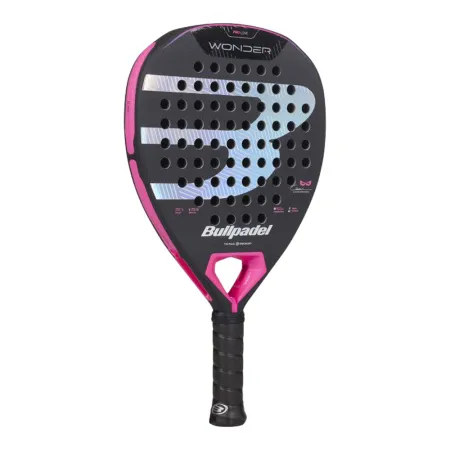 Ракетка для падела BULLPADEL Wonder 27, 497250, для продв.игроков, стекловолокно, карбон, черно-роз за 42&nbsp;969.20 ₽ купить в Волгограде