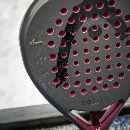 Ракетка для падела HEAD Coello Pro 2026, 225036, для профессионалов, карбон, коричнево-бордовый за 33&nbsp;619.20 ₽ купить в Волгограде