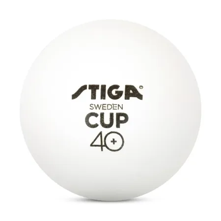 Мяч для наст. тенниса Stiga Cup ABS, 1110-2510-12, диам.40+мм, пластик, упак. 12 шт, белый за 1&nbsp;774.80 ₽ купить в Волгограде