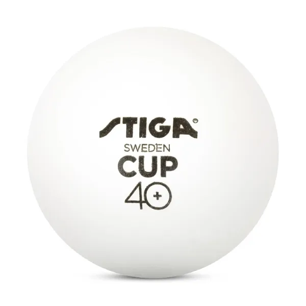 Мяч для наст. тенниса Stiga Cup ABS, 1110-2510-12, диам.40+мм, пластик, упак. 12 шт, белый за 1&nbsp;774.80 ₽ в Волгограде
