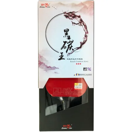 Ракетка для н/т DOUBLE FISH Black Carbon King Racket 3***, для професс.,ITTF Appr.,накл.2,1,мм за 4&nbsp;346.90 ₽ купить в Волгограде
