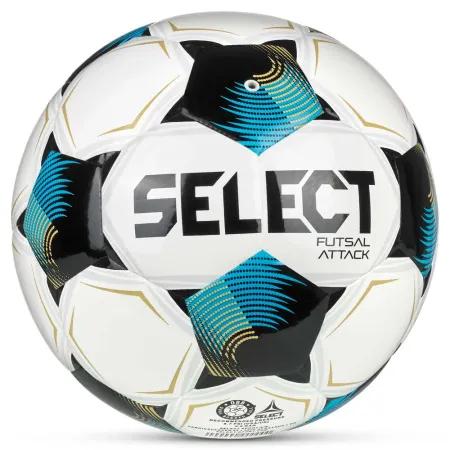 Мяч футзал. SELECT Futsal Attack V26, 1073471009, р.4, 32п, ПУ, руч.сш, бело-сине-черный за 5&nbsp;295.50 ₽ купить в Волгограде