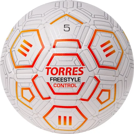 Мяч футб. TORRES Freestyle Control, F3231765, р.5, 32 п.,PU-Microfi, термосшив., бело-оран-сереб за 3&nbsp;464.60 ₽ купить в Волгограде