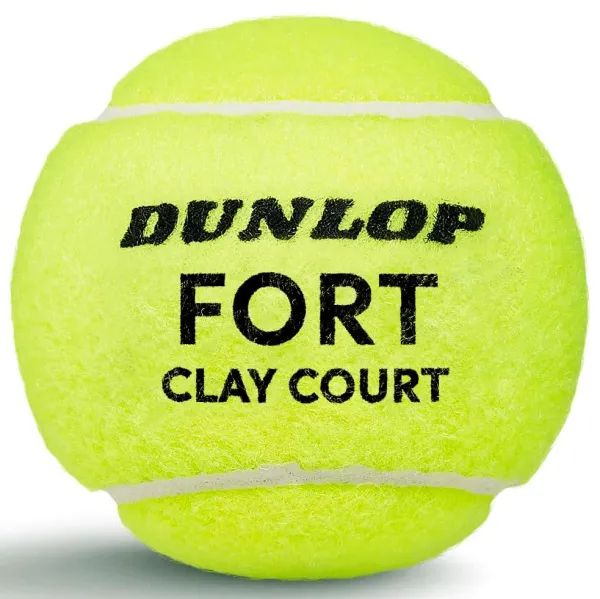 Мяч теннисный Dunlop Fort Clay Court 4B, 601613, уп.4 шт,одобр.ITF и FFT,сукно,нат.резина,желтый за 1&nbsp;812.20 ₽ в Волгограде