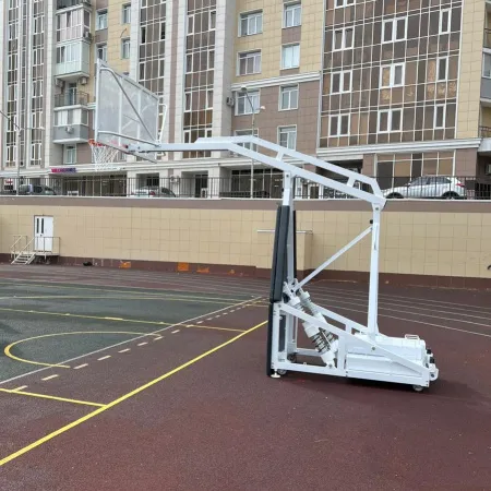 Баскетбольная стойка мобильная складная на пружинах вынос 2,25 м c противовесом ZAVODSPORTA за 530&nbsp;660 ₽ купить в Волгограде