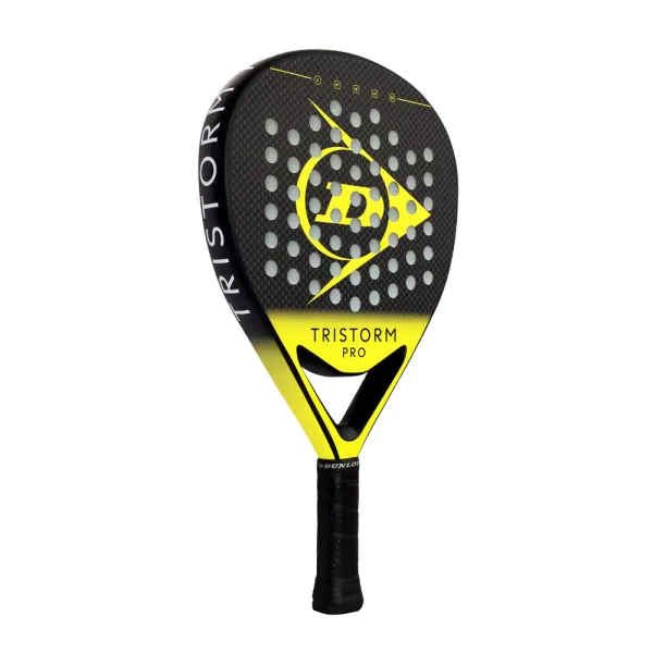 Ракетка для падела Dunlop Tristorm Pro, 10359946, для опытных игроков, графит, черно-желтый за 19&nbsp;643.50 ₽ в Волгограде