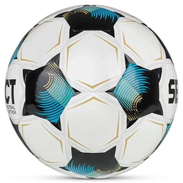 Мяч футзал. SELECT Futsal Attack V26, 1073471009, р.4, 32п, ПУ, руч.сш, бело-сине-черный за 5&nbsp;295.50 ₽ в Волгограде
