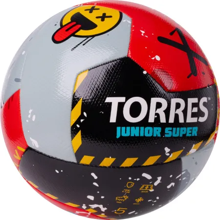 Мяч футб. TORRES Junior-5 Super, F323305, р.5, ПУ,4сл,12 п,гибрид.сш,крас-чёрн-сер за 2&nbsp;272.90 ₽ купить в Волгограде