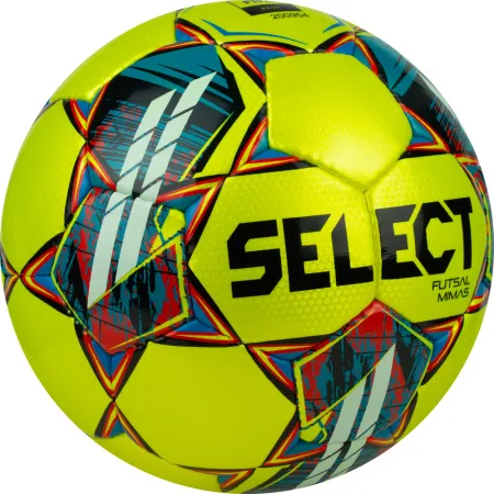 Мяч футзал. SELECT Futsal Mimas, 1053460550, р.4,FIFA Basic, 32 пан, гл.ПУ, руч.сш, жел-сине-красный за 6&nbsp;303.60 ₽ купить в Волгограде