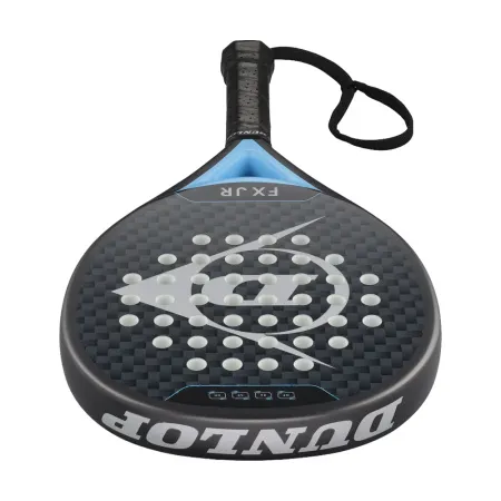 Ракетка для падела Dunlop FX Jr, 10370738, для юниоров, гибрид, графит, черно-голубой за 11&nbsp;019.40 ₽ купить в Волгограде