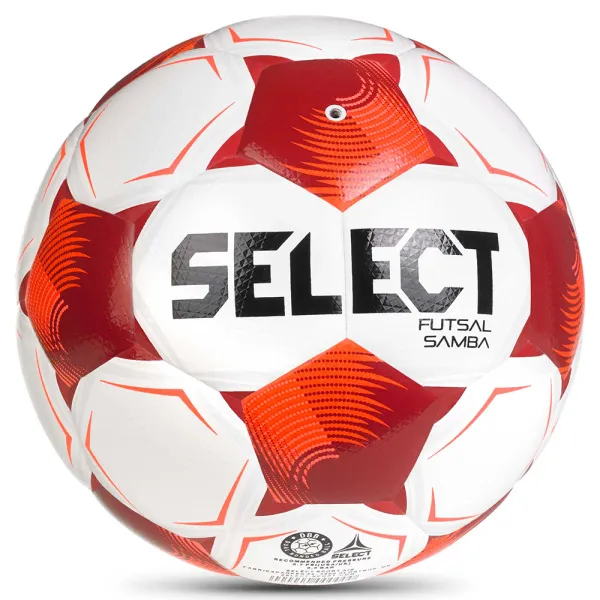 Мяч футзал. SELECT Futsal Samba v26, 1063471008, р.4,FIFA Basic, 32п, ТПУ, гибр.сш, бел-кр-черн за 5&nbsp;618.50 ₽ в Волгограде