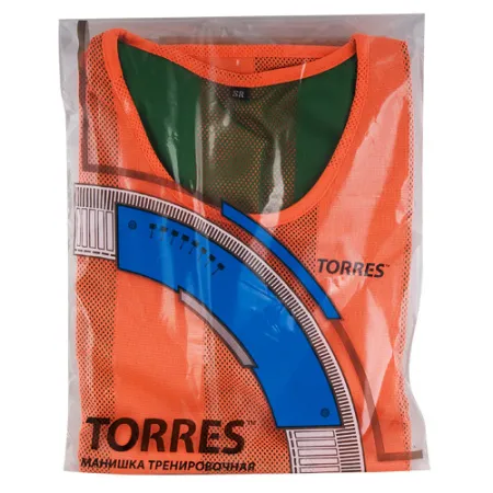 Манишка детская TORRES двухсторонняя, TR11949O/G, р.Jr, тренировочная, полиэстер, оранж-зелен за 1&nbsp;026.80 ₽ купить в Волгограде
