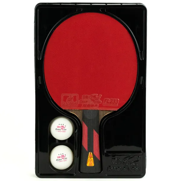 Ракетка для н/т DOUBLE FISH 7A+C, для професс.,ITTF Appr.,накл.2,1мм,+ 2 мяча V40+мм ITTF Appr за 3&nbsp;559.80 ₽ в Волгограде