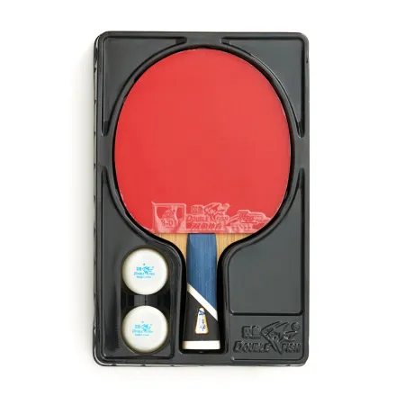 Ракетка для н/т DOUBLE FISH 5A+C, для продвин, ITTF Appr, накл. 2,1 мм, конич. ручка+ 2 мяча V40+мм за 2&nbsp;779.50 ₽ купить в Волгограде