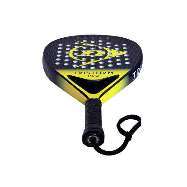 Ракетка для падела Dunlop Tristorm Pro, 10359946, для опытных игроков, графит, черно-желтый за 19&nbsp;643.50 ₽ в Волгограде