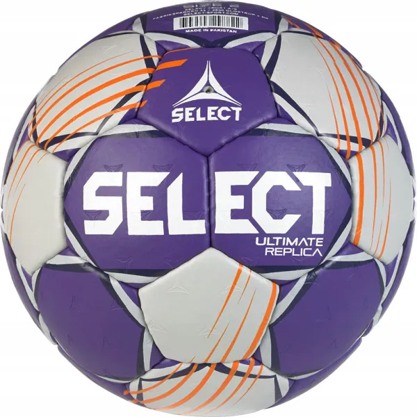 Мяч ганд. SELECT Ultimate Official EHF V24, 1612858999, Senior(р.3), EHF Appr, ПУ, руч.сш, фиол-сер за 15&nbsp;504 ₽ в Волгограде