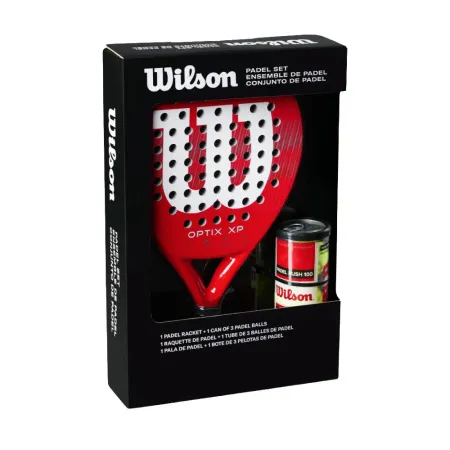 Набор для падела WILSON Optix XP Padel KIT, WR202110U2, ракетка + 3мяча, красный за 20&nbsp;362.60 ₽ купить в Волгограде